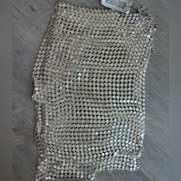 Grace bijoux chain mail shorts